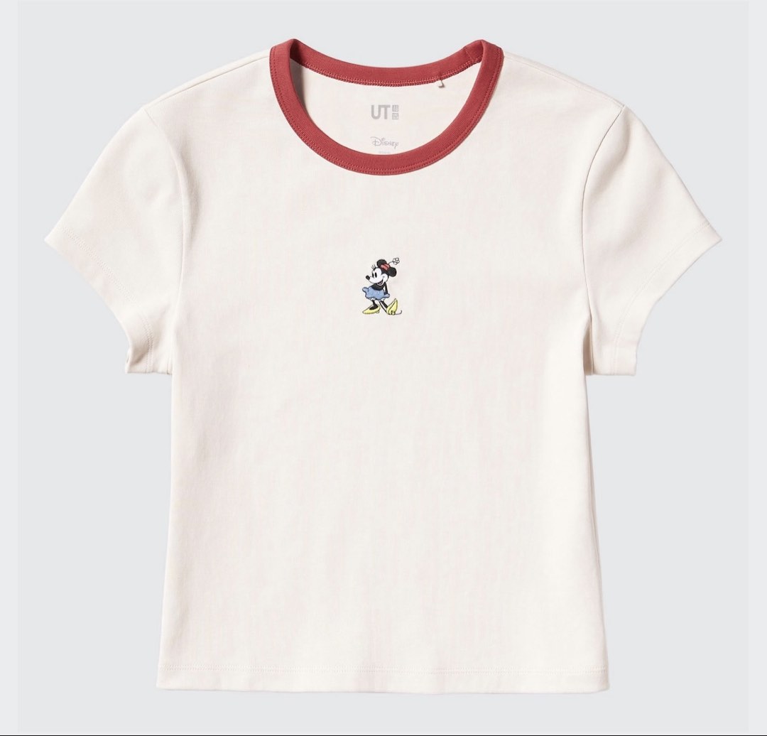 Uniqlo Disney Minnie Mouse Ringer Tee, Women's Fashion, Tops, Shirts on ...