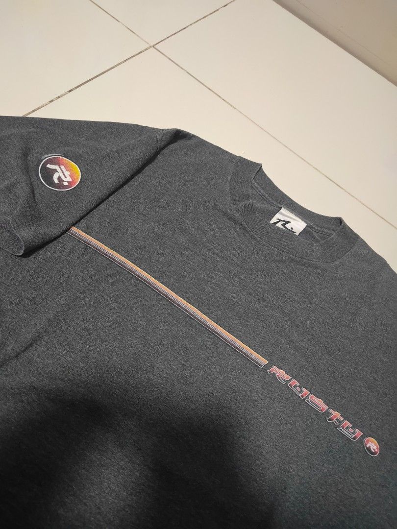 Vintage Rusty (Category: Tshirts & Polo Shirts ) located in Naga. Submitted by thee.iv (Listing ID 1428935613, Image 2). Description: Medium on tag, 21x28 ❤️‍🔥NEGOTIABLE!! - Rusty surf company japanese graphics TAGS (IGNORE): Quiksilver, Billabong, Oakley, Ripcurl, O'neill, and Rusty.
