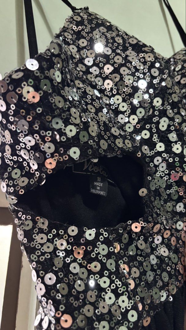 Viola Sequin Cocktail Dress | Pre-loved (Category: Dresses) located in Imus. Submitted by deectr (Listing ID 1428940943, Image 2). Description: - 100% AUTH - size: 11 - stored unused for a long time, expect minor flaws - negotiable .