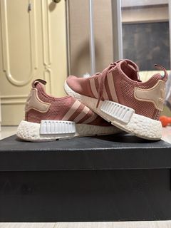 Adidas NMD R1 - White/Pink, Women's Fashion, Footwear, Sneakers on Carousell