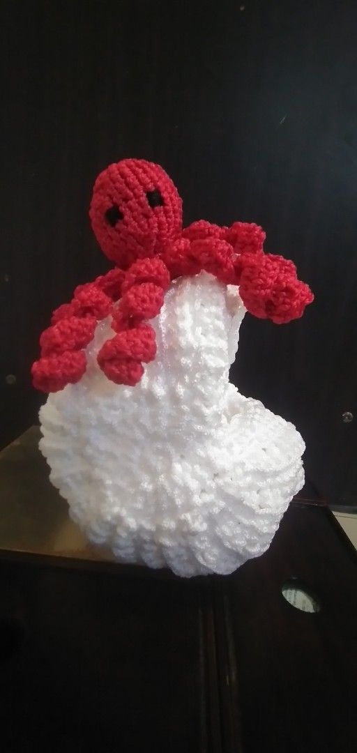 Ammonite shell basket (Category: Handmade Craft) located in San Fernando. Submitted by kitkat.astina (Listing ID 1429009056, Image 1). Description: seller's handmade crochet craft perfect for wedding giveaways or any function giveaways. really nice tabletop or bookshelf display can nego on 10pcs and up on price l: 6.5 w: 6 h: 8inches i can customize size and color. feel free to dm me patronizing and buying my handmade crafts is helping my son att