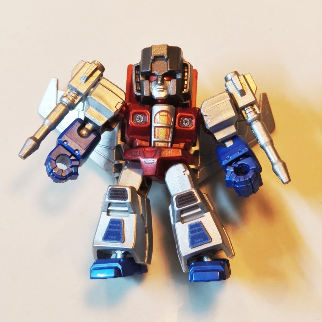 Blokees Transformers Starscream Regular Chase Defender Version (Category: Action & Battle Toys) located in Malabon City. Submitted by audioscience (Listing ID 1429051865, Image 1). Description: Blokees Transformers Starscream Regular Chase Defender Version • Like new, unplayed • Selling as is • Actual photos • What you see is what you get ✓ Payment via Gcash, BPI Family Bank Deposit, Palawan Express, LBC.