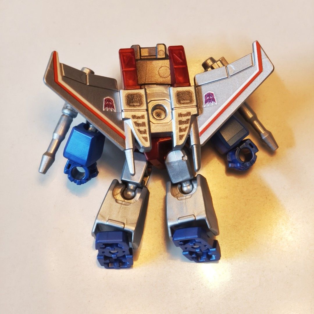 Blokees Transformers Starscream Regular Chase Defender Version (Category: Action & Battle Toys) located in Malabon City. Submitted by audioscience (Listing ID 1429051865, Image 2). Description: Blokees Transformers Starscream Regular Chase Defender Version • Like new, unplayed • Selling as is • Actual photos • What you see is what you get ✓ Payment via Gcash, BPI Family Bank Deposit, Palawan Express, LBC.