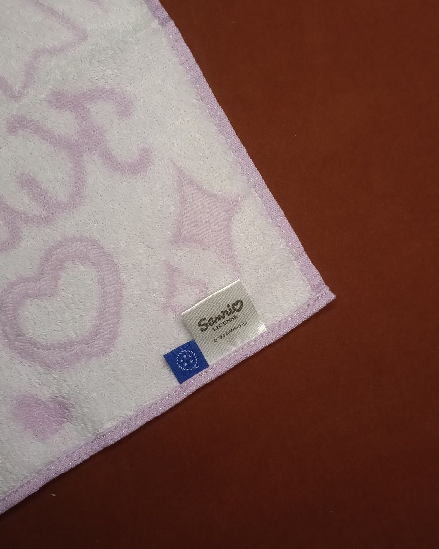 [BNEW] Authentic Sanrio Kuromi Hand Towel (Category: Bedding & Towels) located in San Juan City. Submitted by vt_horang (Listing ID 1429128044, Image 2). Description: - Kuromi Hand towel with embroidered S - 25x25 cm or 10x10 in - Bought in Nagoya, Japan .