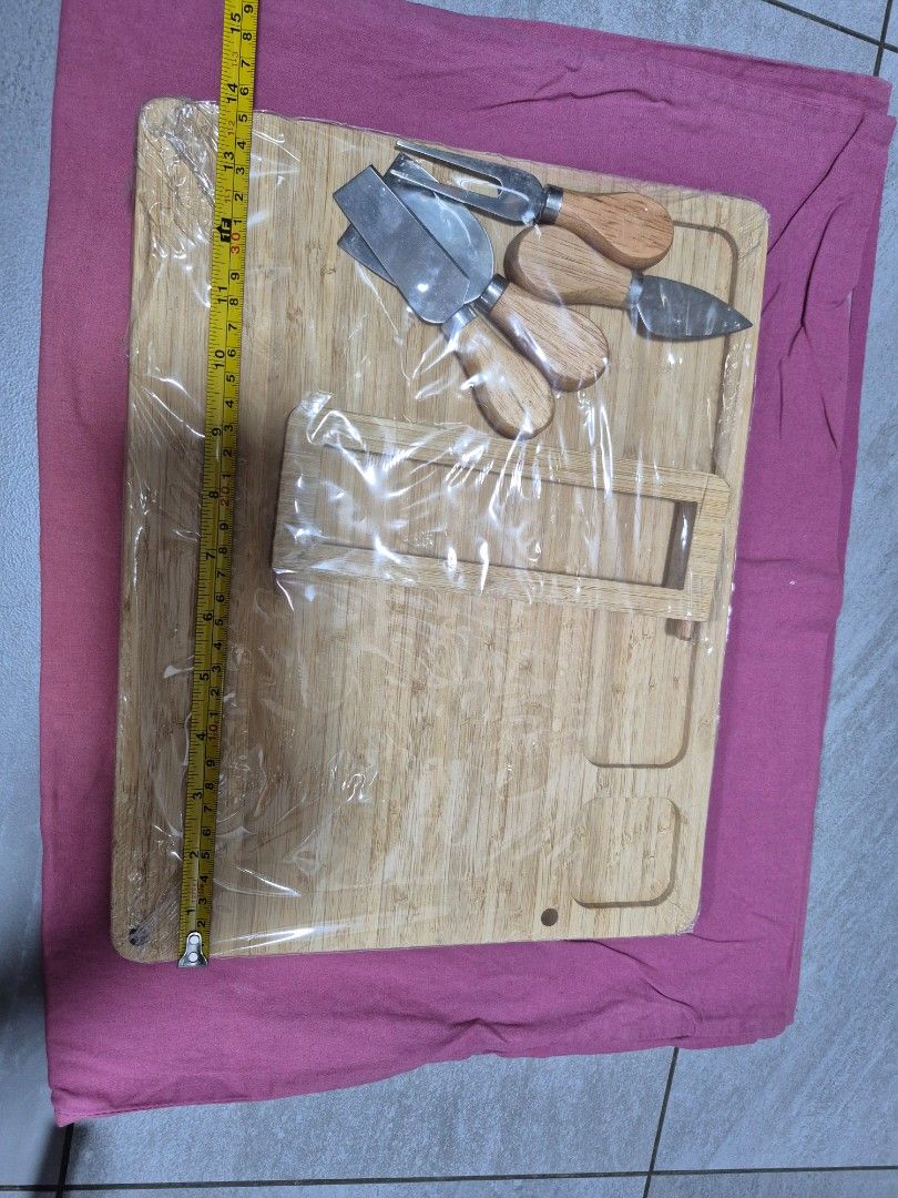 Brand New Bamboo Cheese Board Set489535115458007043