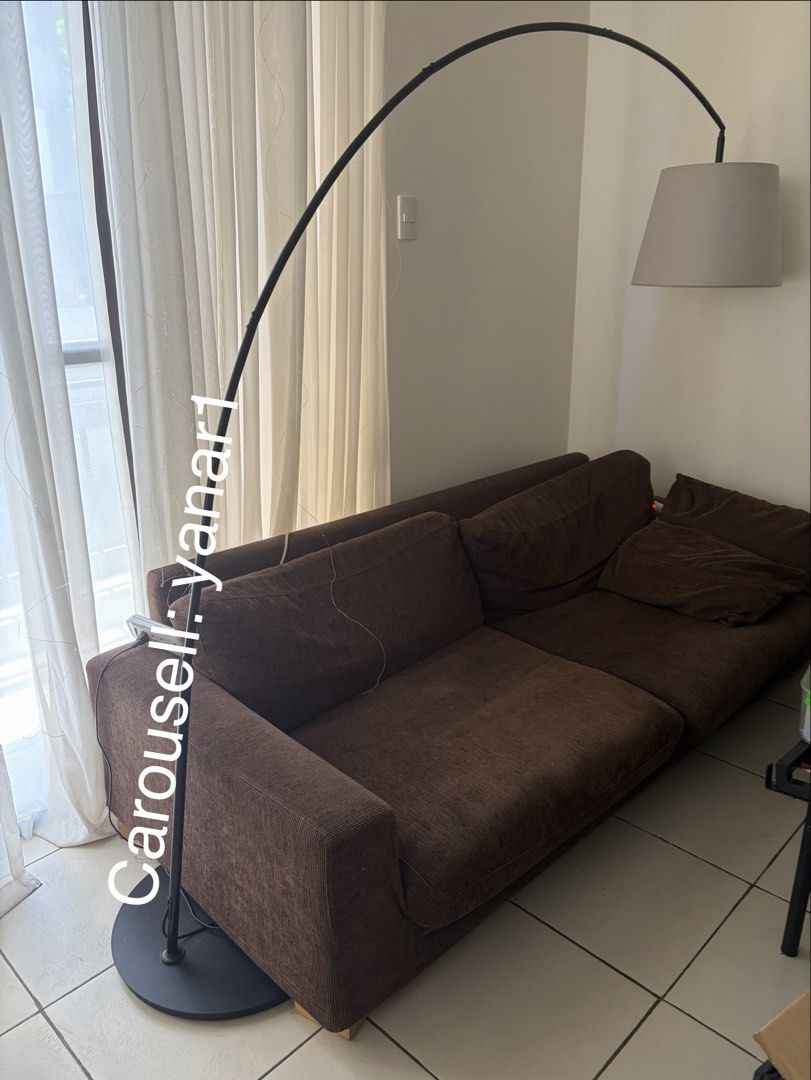 Brown Fabric Sofa 3-4 seater (2 removable & washable covers) (Category: Sofas) located in Paranaque City. Submitted by yanar1 (Listing ID 1429156252, Image 2). Description: 3-4 seater fabric sofa removable & washable cover Includes 2 removable & washable covers: 1. dark brown (original, as in photo) 2. white (bespoke, canvas fabric) 📐 Dimensions lwh: 203 x 88 x 65 cm seat height: 34cm Reason for selling: - decluttering Pickup at Arista Place, Pa