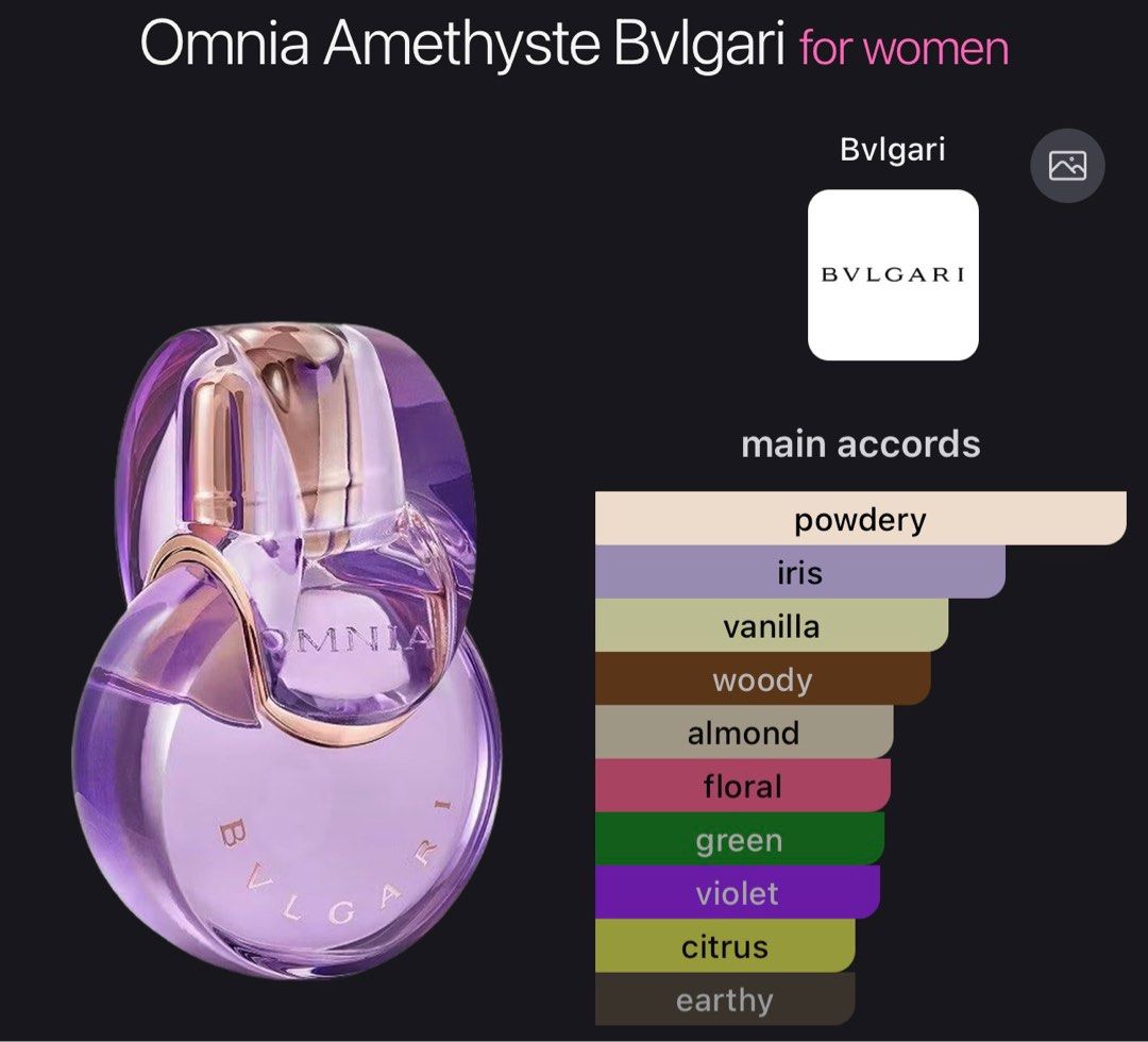 Bvlgari Omnia Amethyste Eau de Toilette 100ml (Category: Fragrance & Deodorants) located in Dasmarinas. Submitted by ryscentph (Listing ID 1429123229, Image 3). Description: .