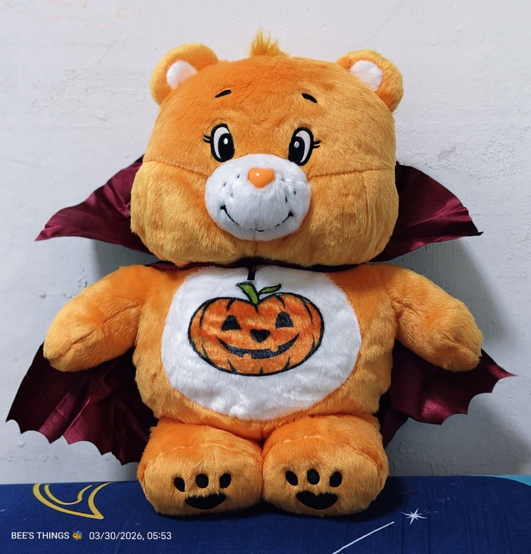 Care Bears Halloween Pumpkin Bear Plush (Category: Plushies & Soft Toys) located in Quezon City. Submitted by bee_sthings (Listing ID 1429163197, Image 1). Description: like new big plush clear etiketa with papertag un as-is, WYSIWYG manage your expectations GCASH payment pref. lalamove QC area Please only purchase if you understand that this is a used item. Those who are sensitive about condition, please refrain from buying..