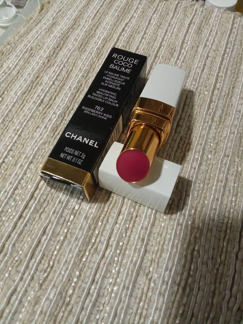 Chanel Rouge Coco Baume 762 Raspberry Kiss, Beauty & Personal Care ...