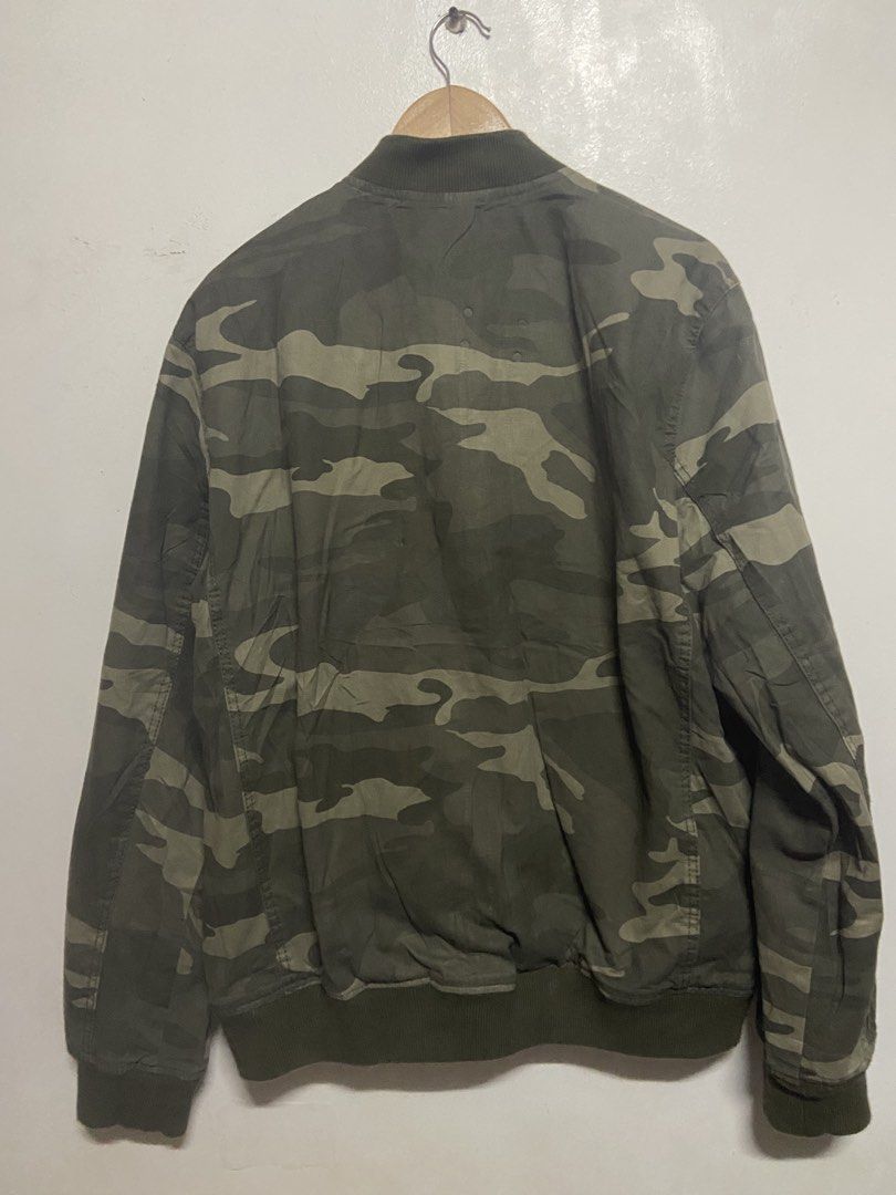 CHYAF Camouflage Bomber Jacket Size XXL (Category: Coats, Jackets and Outerwear) located in Pasay City. Submitted by newwolf_d30a20 (Listing ID 1429046093, Image 2). Description: CHYAF Camouflage Jacket Size XXL 23 inches Width 28 inches Hight.