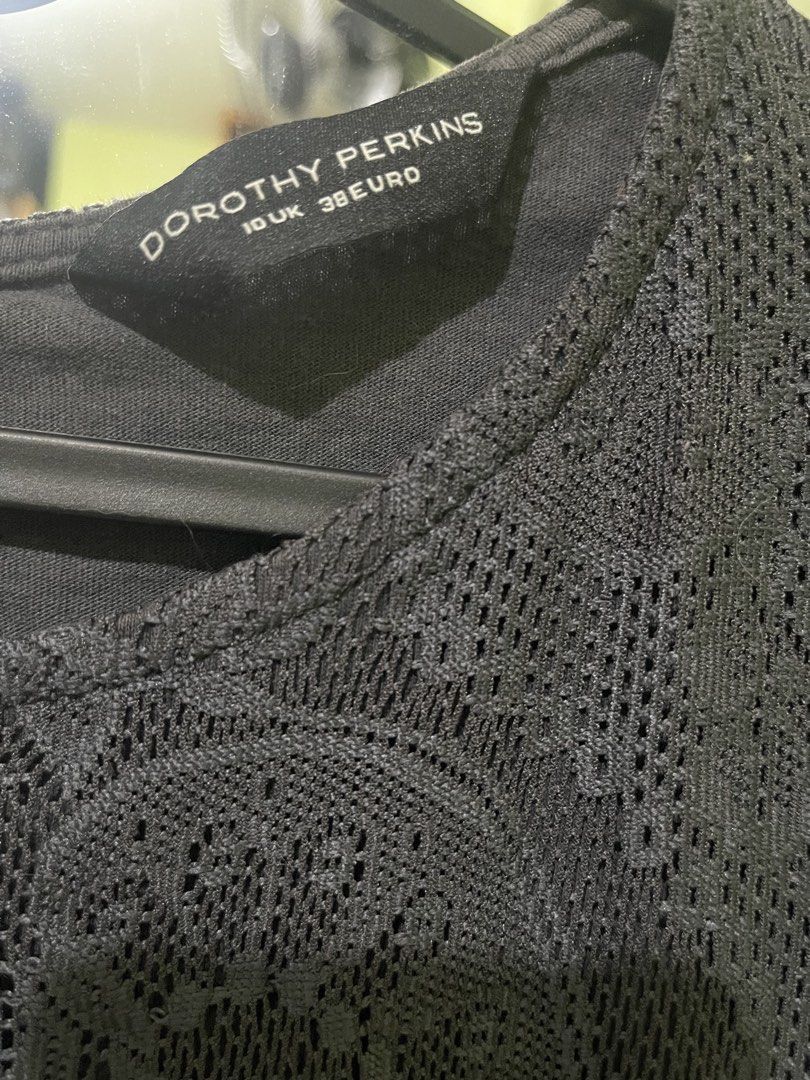 Dorothy Perkins Mini Lace Dress (Category: Dresses) located in Quezon City. Submitted by teachl (Listing ID 1429071384, Image 3). Description: Dorothy Perkins Mini Lace Dress Charcoal gray in color Medium in size but can only fit Small body frame .