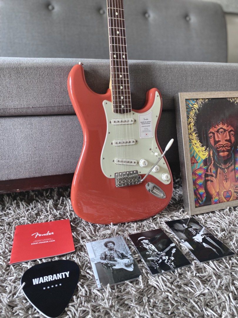 Fender 60’s Stratocaster Fiesta Red (Category: Musical Instruments) located in Makati City. Submitted by robma_ (Listing ID 1398450685, Image 2). Description: Made in Japan -Easy player & comfortable 9.5” radius -Fat glassy spank & chime all day - Whispers yet bites your head off at your command Brand New, all papers & bag included Did a marathon run scanning all the shops in Tokyo and this was just full of LIFE Very happy to keep, one of the bes