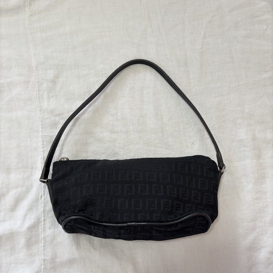 Fendi Black Pochette Bag (Category: Luxury Bags & Wallets) located in Cabuyao City. Submitted by nesse21 (Listing ID 1429000137, Image 3). Description: Black Fendi Pochette Bag No code Rfs: Decluttering Dm for details .