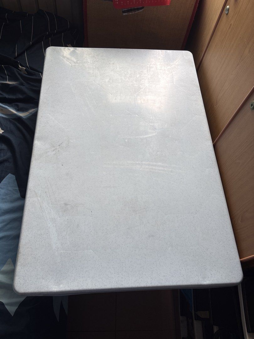Foldable White Table - Perfect for Small Spaces