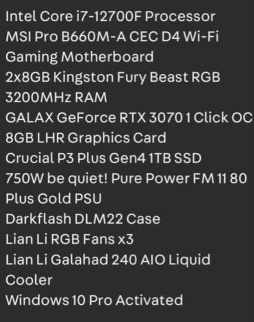 Gaming Desktop412324087821783042