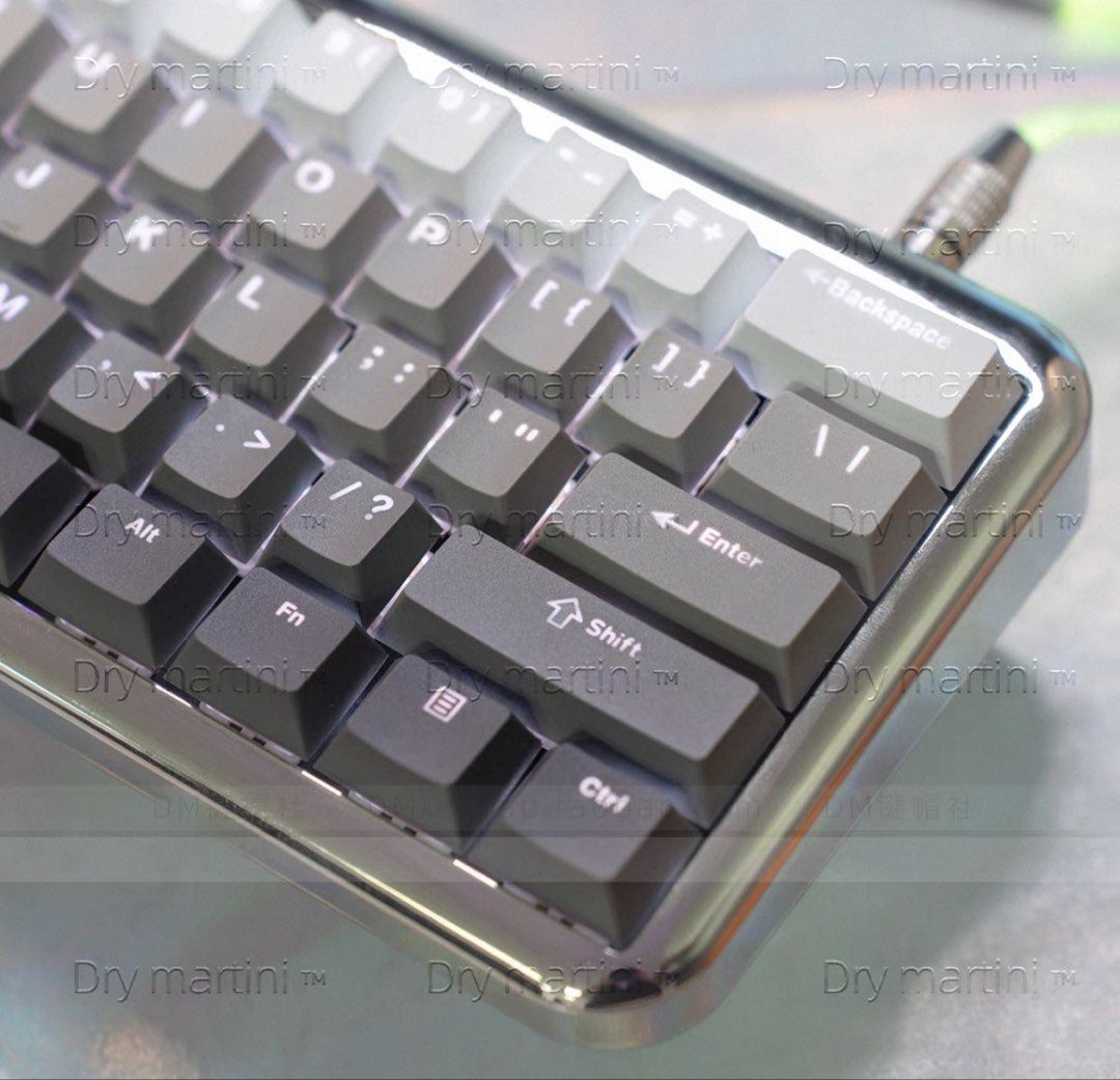 Gradient Grey PBT Keycaps Shine Through507609134043637761