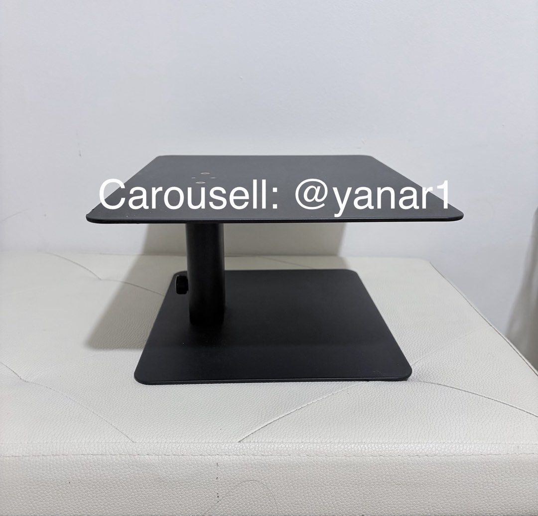 Heavy Duty Adjustable Monitor Stand Riser (Category: Other Accessories) located in Paranaque City. Submitted by yanar1 (Listing ID 1429081635, Image 2). Description: Heavy duty monitor stand riser - supports 15kg - adjustable height - made from high quality heavy metal Selling for Php7,219 at Shop ee Flaw: paint chips (see last 2 photos) Reason for selling: - decluttering Pickup at Arista Place, Paranaque.