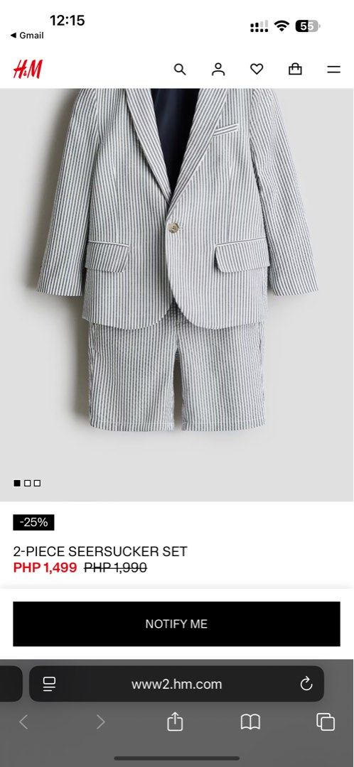 H&M 2 PIECE FORMAL SET (Category: Babies & Kids Fashion) located in Taguig. Submitted by nicepreloveditems (Listing ID 1429017976, Image 1). Description: USED ONCE ONLY VERY NICE IN PERSON.
