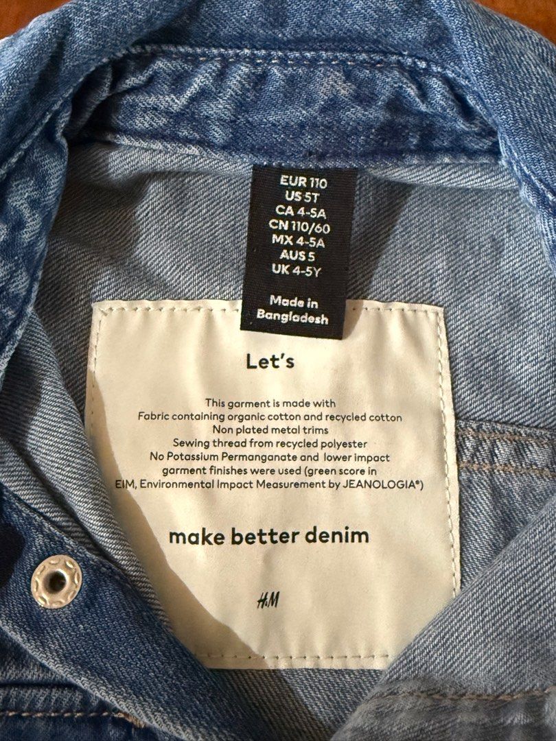 H&M DENIM CARDIGAN 4-5Y (Category: Babies & Kids Fashion) located in Taguig. Submitted by nicepreloveditems (Listing ID 1429020516, Image 3). Description: .