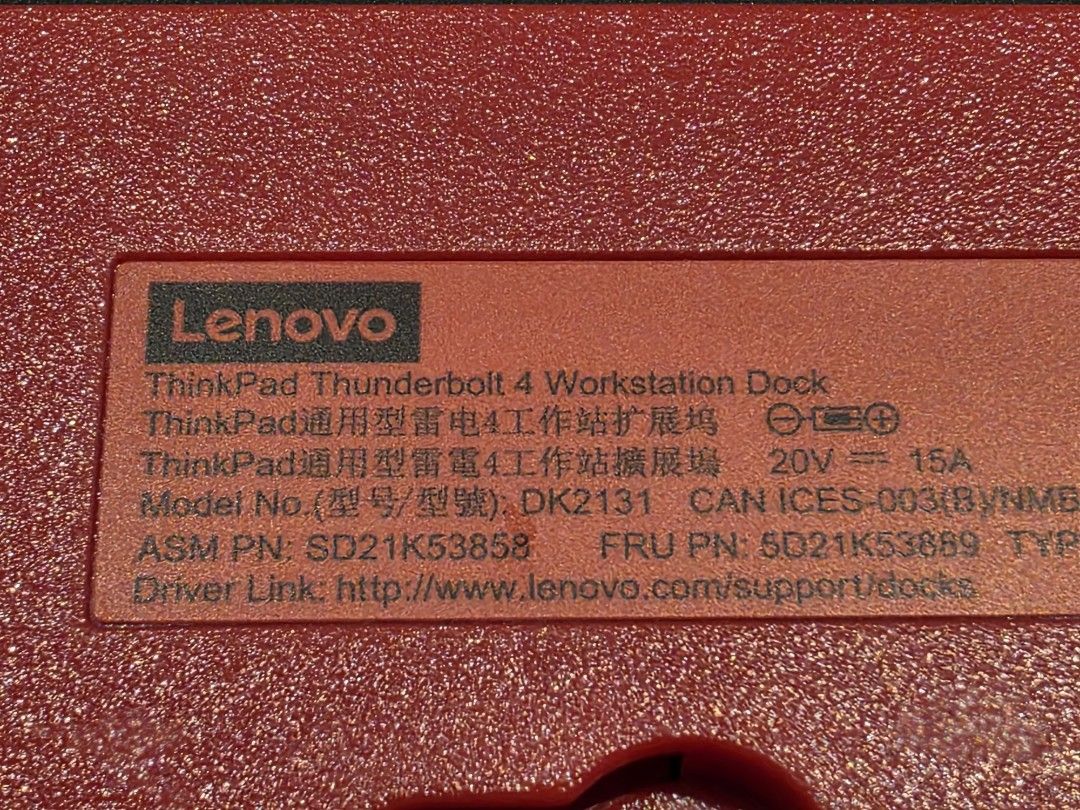 Lenovo ThinkPad Thunderbolt 4 Workstation Dock494661355826718723