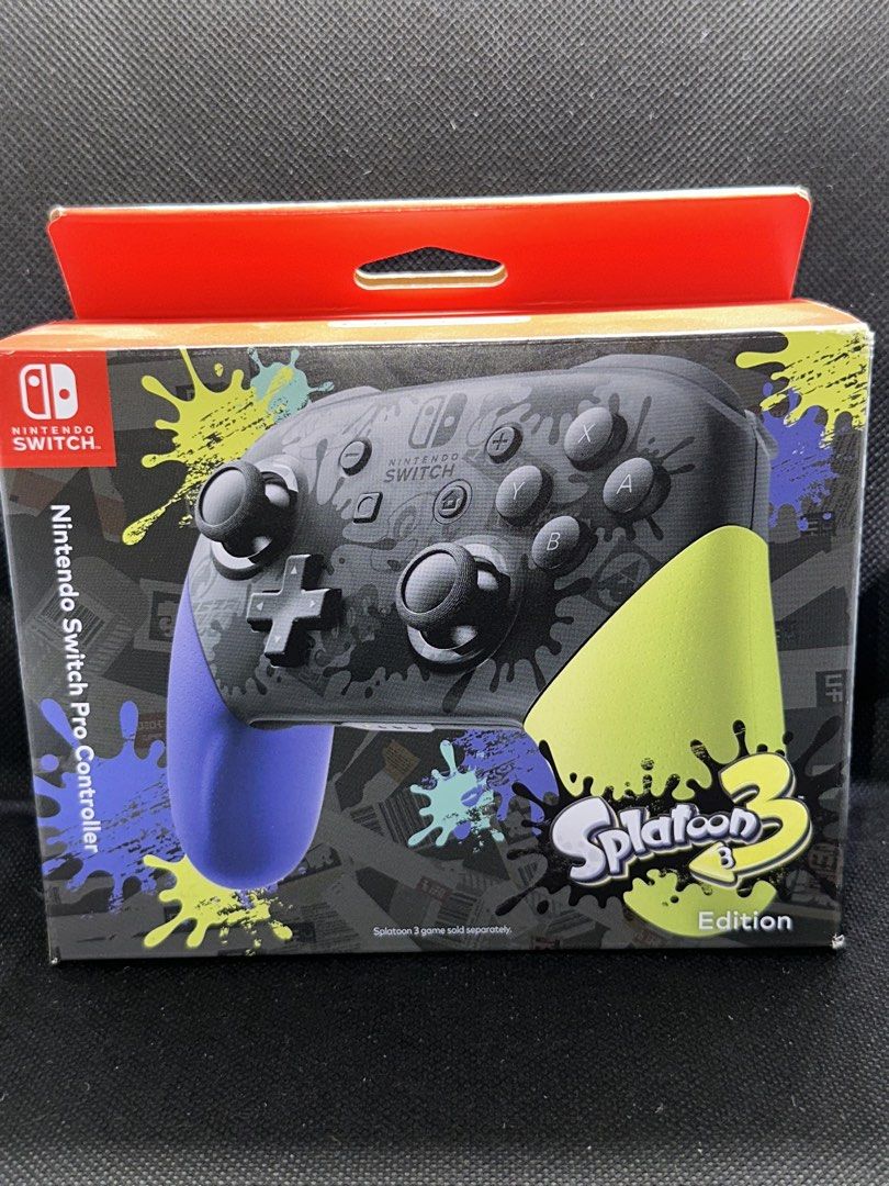 Limited Edition Splatoon 3 Nintendo Switch Pro Controller, Video Gaming ...