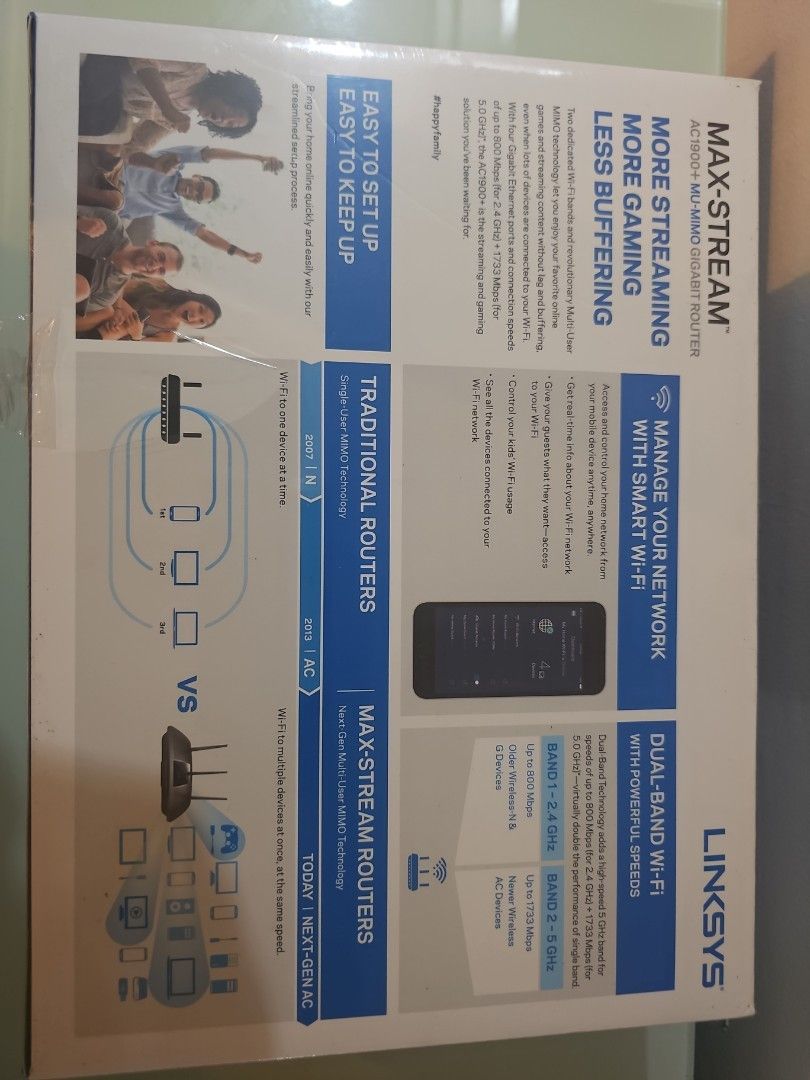Linksys Max-Stream AC1900+ Gigabit Router473723396089466881