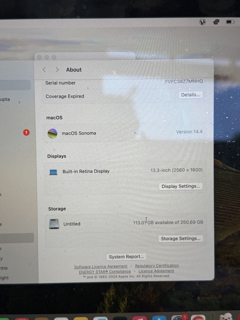 MacBook Air 13-inch 2020 - Intel Core i3412341651731261441