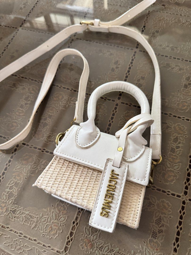 Mini Handbag with Woven Detail (Category: Luxury Bags & Wallets) located in Manila. Submitted by shopping.galore (Listing ID 1429012190, Image 3). Description: Authentic quality Jacquemus bag Feel free to send a DM for more pics/info! ✨.