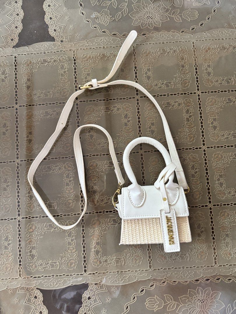Mini Handbag with Woven Detail (Category: Luxury Bags & Wallets) located in Manila. Submitted by shopping.galore (Listing ID 1429012190, Image 2). Description: Authentic quality Jacquemus bag Feel free to send a DM for more pics/info! ✨.