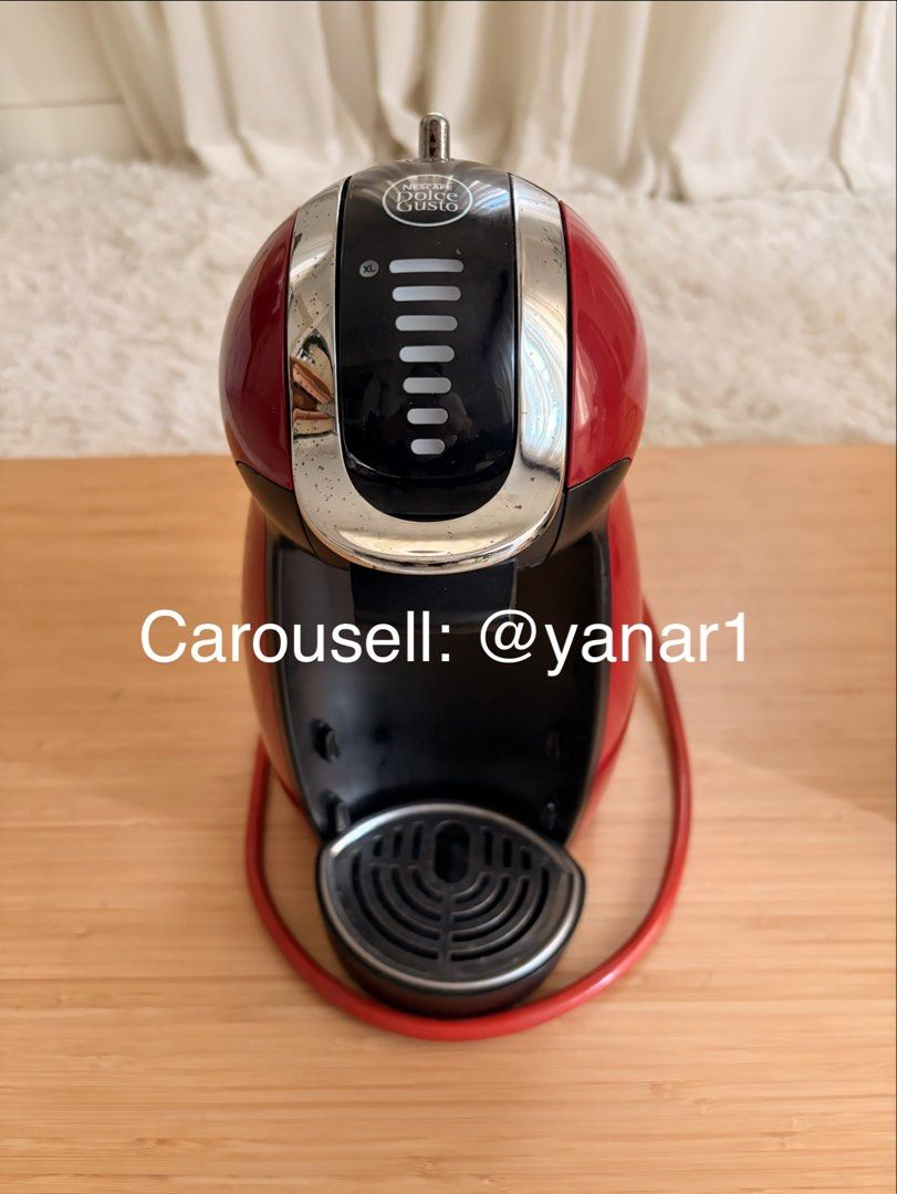 Nescafe Dolce Gusto Genio 2 Automatic Coffee Machine (100V) (Category: Coffee Machines & Makers) located in Paranaque City. Submitted by yanar1 (Listing ID 1429069361, Image 1). Description: Purchased from Amazon Japan 100V - needs stepdown transformer 1600Watts Well used (many visible flaws) Working fine Reason for selling: - my stepdown transformer broke down - seldom used (I have other espresso machine) Pickup at Arista Place, Paranaque.