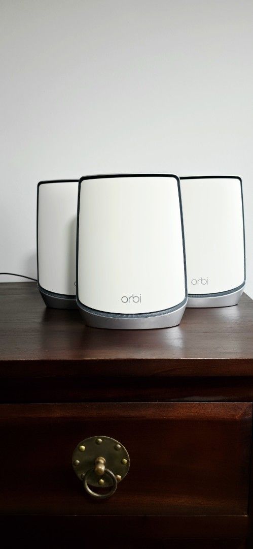 Netgear Orbi RBK853 AX6000 WiFi 6 Mesh System (3-Pack: 1 Router + 2 ...