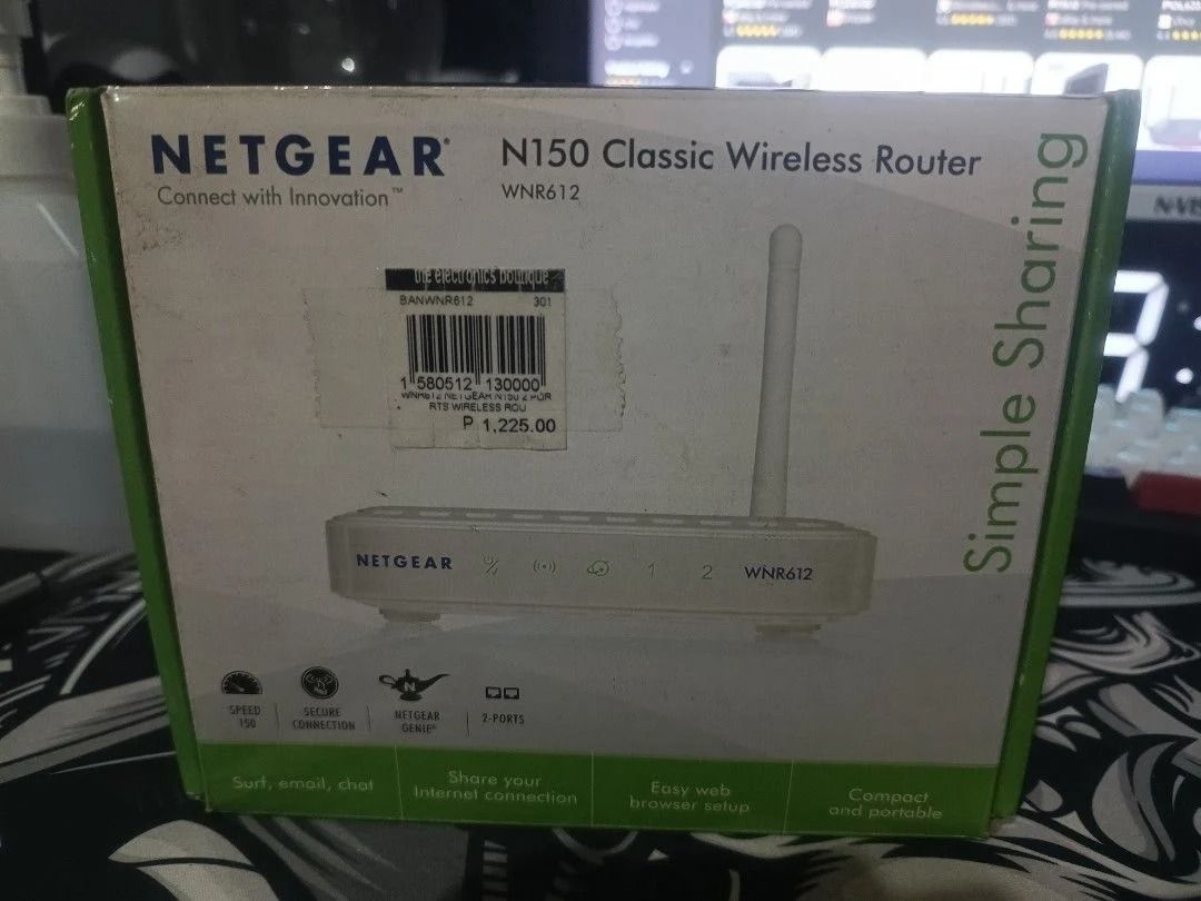 NETGEAR ROUTER (Category: Electrical, Adaptors & Sockets) located in Pasig City. Submitted by randomstuffs23 (Listing ID 1429105761, Image 2). Description: Not used for lalamove or pick up.