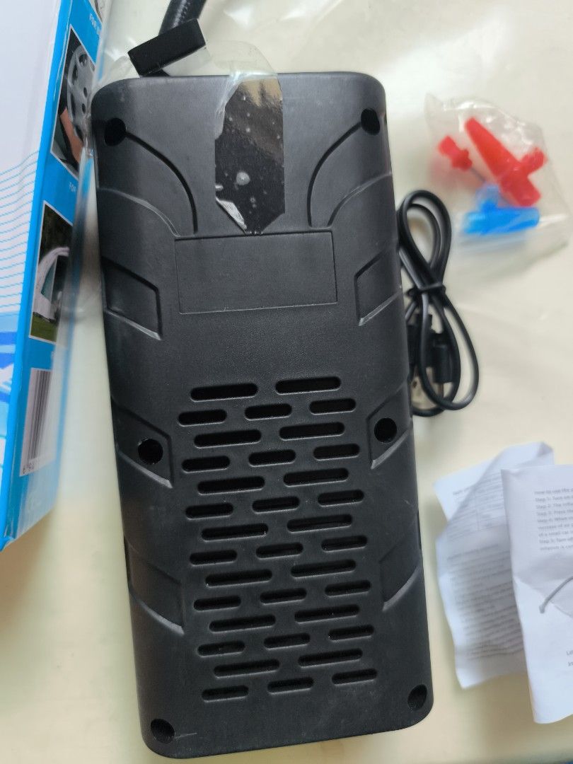 On-Board Air Pump GZ000066 (Category: Home Improvement Tools & Accessories) located in Cavite. Submitted by Combiishop (Listing ID 1428999360, Image 2). Description: On-Board Air Pump is a must-have for your car. It comes with an air hose, additional nozzles, and a power cable. The pump has a built-in pressure gauge. The item is in its original box with the manual included..