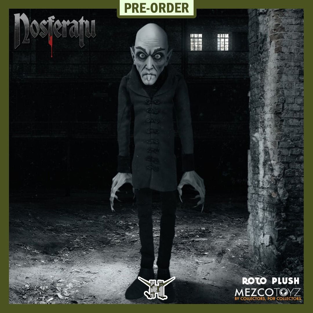 PRE-ORDER!! MDS Roto Plush Nosferatu (Category: Plushies & Soft Toys) located in Quezon City. Submitted by figsnkits (Listing ID 1429017491, Image 1). Description: PRE-ORDER!! Mezco Toyz: MDS Roto Plush Nosferatu Pre-order price: Php 3,910 Min. DP: Php 1,000 (new) Php 700 (return customers) SRP: Php 4,600 Deadline: Apr 08, 2026 or until PO slots are full Estimated Time of Arrival: Q1 2027 (ESTIMATE ONLY: can change without notice; can be early/on