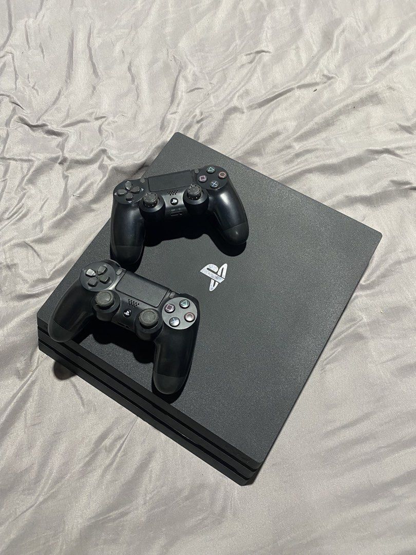 PS4 PRO 1 TB (Category: PlayStation) located in Bulacan. Submitted by azlsrmnt (Listing ID 1429085645, Image 1). Description: Like new PS4 1TB with 2 controller Rfs: hindi na ginagamit nakatabi nalang sa storage Open for swap Pm for more details.