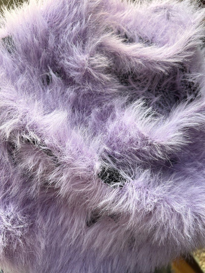 Purple Fluffy Crop Top (Category: Sleeveless) located in Baguio. Submitted by chmlnstudio (Listing ID 1429127398, Image 3). Description: - Purple fluffy crop top - Size M - Soft and comfortable material - Stylish design.