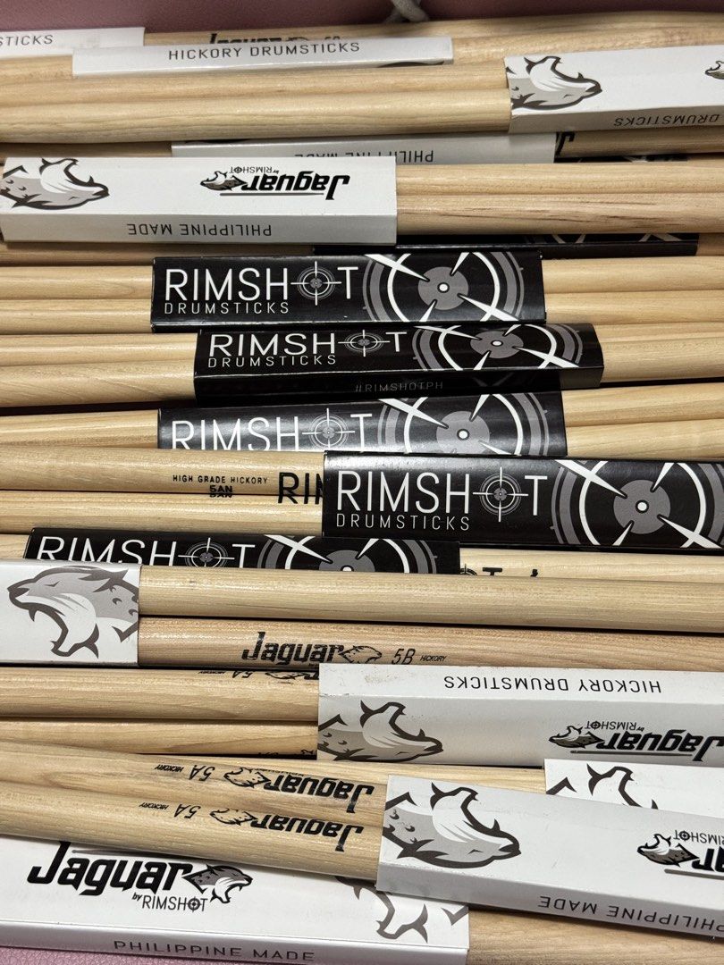 Rimshot Drumsticks (Category: Musical Instruments) located in Quezon City. Submitted by kluisg (Listing ID 1429159045, Image 1). Description: Rimshot Drumsticks ₱550 JAGUAR by Rimshot ₱300 Available in different sizes..