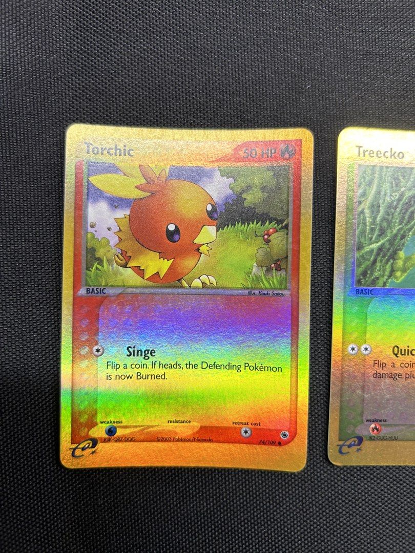 [Set] Torchic Treecko Mudkip Reverse Holo Dragon & Ruby and Sapphire ...