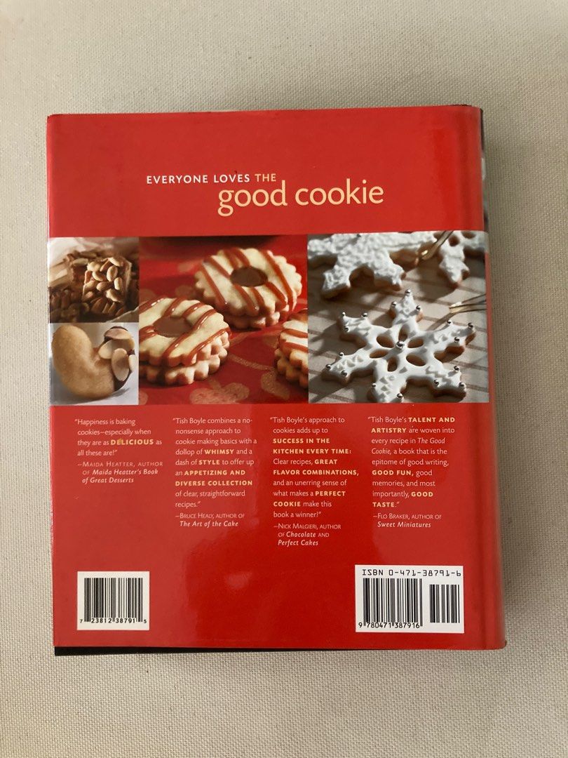 The Good Cookie Cookbook by Tish Boyle (Category: Storybooks) located in Makati City. Submitted by pjstyle (Listing ID 1429115120, Image 2). Description: Here’s the book that no self-respecting cookie lover can resist. The Good Cookie shares a fresh and tantalizing selection of more than 250 recipes from around the globe—complete with expert instructions on how to bake them. From rugged Cranberry Orange Nut Bars and irresistible Bittersweet Choco