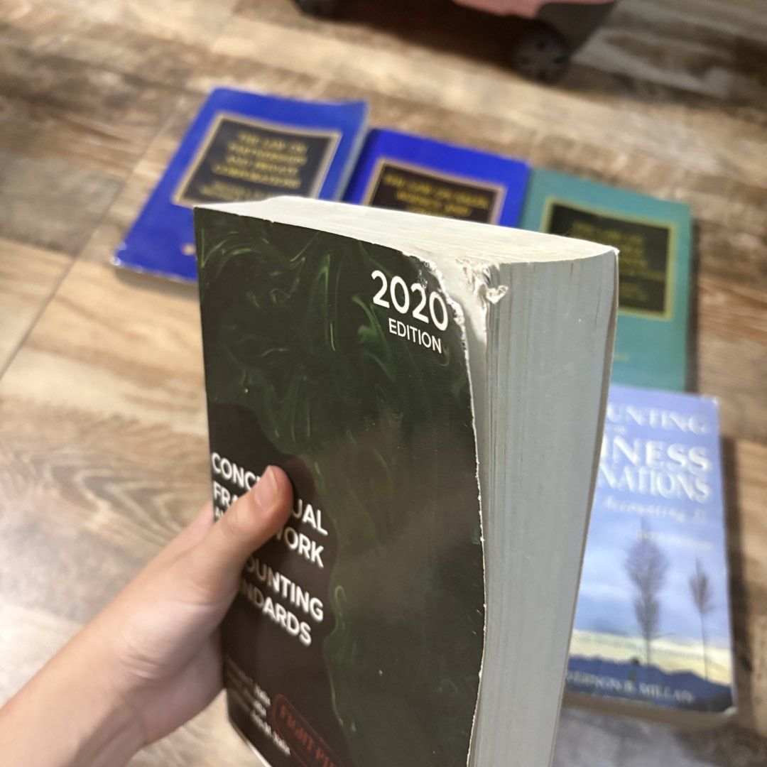 Accounting and Law Books (Category: Textbooks) located in Imus. Submitted by lovexej (Listing ID 1424475790, Image 2). Description: These are preloved books (heavily used). Kindly see other pics for defects. Books: • The Law on Partnerships and Private Corporations by De Leon (2016) • The Law on Sales, Agency, and Credit Transactions by De Leon (2016) • The Law on Negotiable Instruments by De Leon (2016) • Conceptual Framework and Accounting Stan