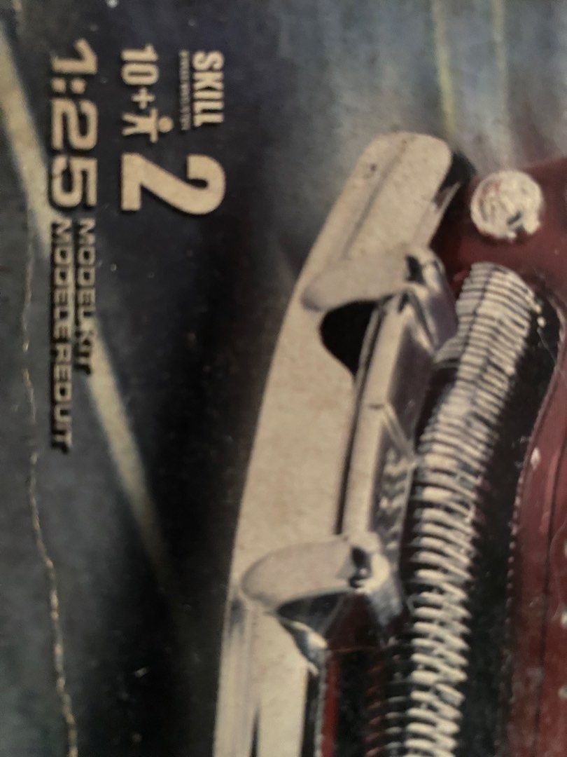 AMT 1949 Mercury Street Custom Model Kit (Category: Vehicle & Diecast Models) located in Pasig City. Submitted by ecochicsales (Listing ID 1424456900, Image 2). Description: 1:25 scale model kit of a 1949 Mercury Street Custom. The box shows the assembled car in a maroon color. The kit is marked as Skill Level 2. The parts appear to be sealed in plastic bags inside the box. The box has some wear and tear..