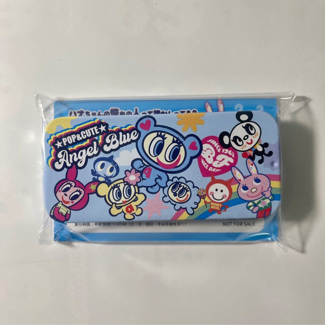 Angel Blue Tin case (Category: Cases & Sleeves) located in Manila. Submitted by donnatsn (Listing ID 1424354597, Image 1). Description: sealed ₱280 if you buy more than one item MOP: Gcash Direct J&T Feel free to send a message <33.