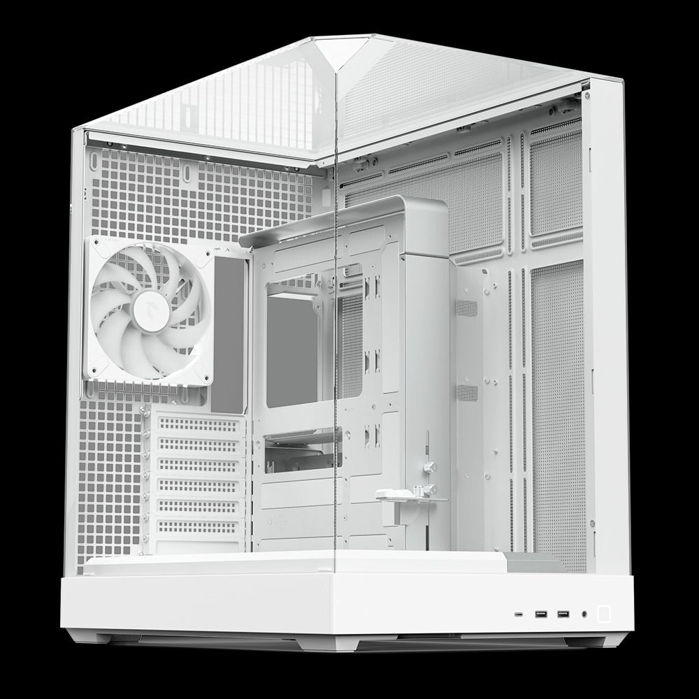 APNX V2 BLACK/WHITE ATX GAMING PC CASE65604491653122114