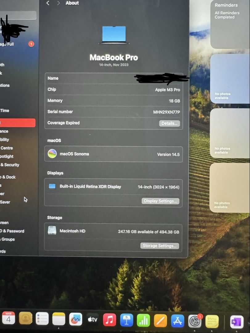 Apple MacBook Pro 14-inch (M3 Pro)444251165091450884