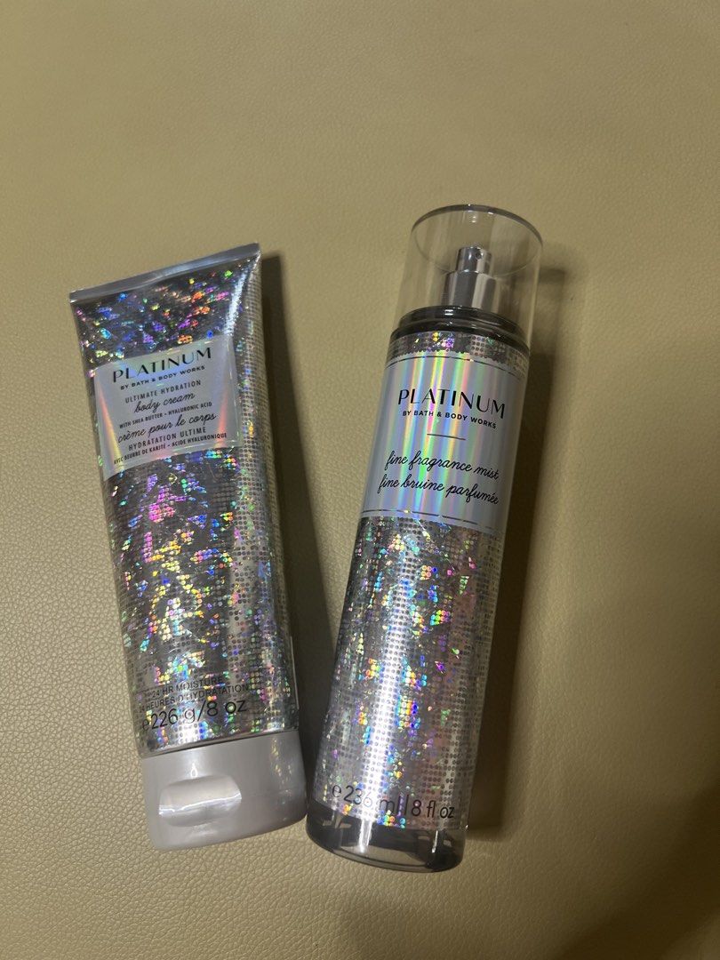 Bath & Body Works Platinum Set (Category: Body Care) located in Marikina City. Submitted by elhiey (Listing ID 1424435979, Image 3). Description: 💚Original BBW 💚Bought online as a blind buy. Just not for me..