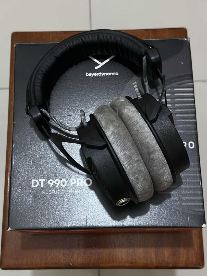 Beyerdynamic Headphones (Category: Headphones & Headsets) located in Cabanatuan. Submitted by char1esG (Listing ID 1424436250, Image 2). Description: - Beyerdynamic DT 990 PRO Headphones - Iconic design - Comfortable velour earcups - Includes custom OCC high purity copper cables from Bag o Audio worth 11k - Comes with the box and a protective case - Perfect for studio or home use.