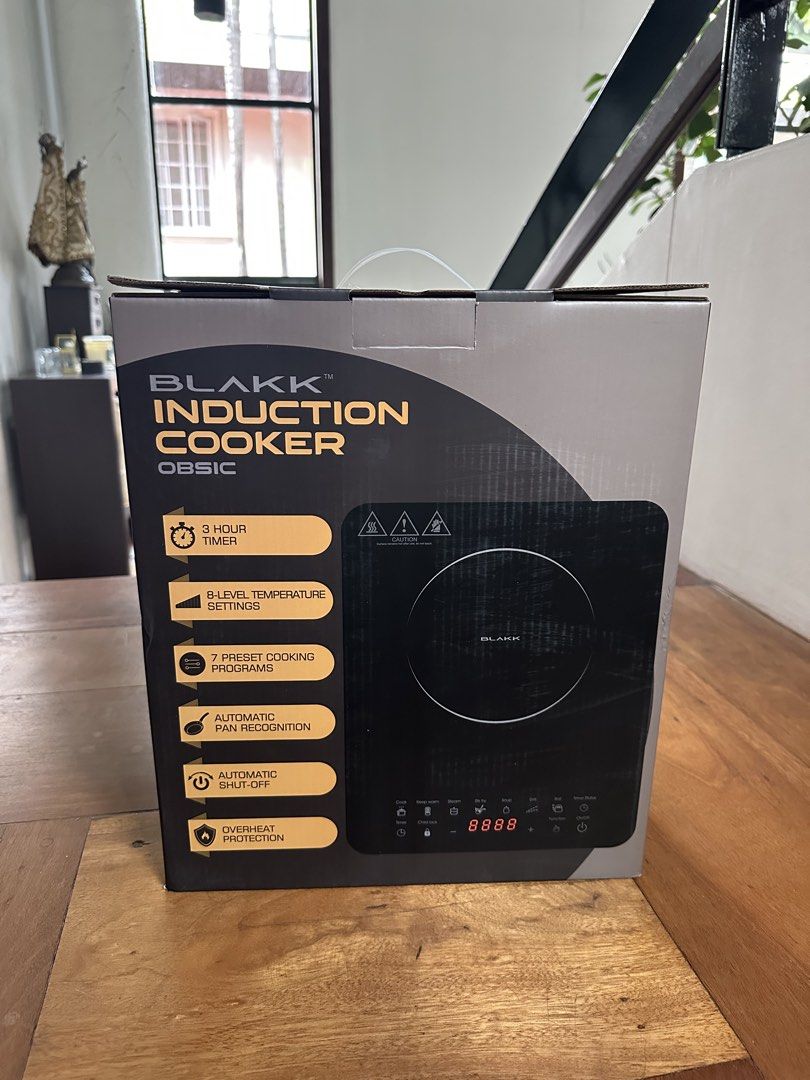 Blakk Induction Cooker OBSIC (Category: Cookers) located in Manila. Submitted by rafasellreyes (Listing ID 1424358951, Image 3). Description: BRAND NEW BLAKK Induction Cooker Selling for 2500 only! Description: - Has Digital Display - Glass touch Panel - Crystal Plate Glass - Child Lock Function - Suitable for 12-26CM Pans/Pots Shipping fee is to be shouldered by buyer ✅ If meet-up, we can do Christ the King Parish ✅.
