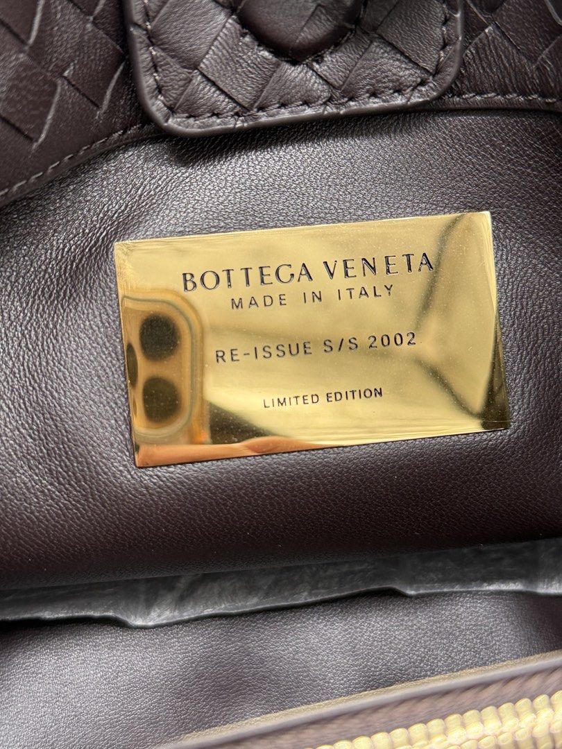 Bottega Veneta Re-Issue S/S 2002 Handbag (Category: Luxury Bags & Wallets) located in Manila. Submitted by thebodega88 (Listing ID 1424463092, Image 2). Description: - Bottega Veneta handbag - Woven leather exterior - Braided handles - Detachable shoulder strap - Interior with zipper closure - Limited edition Re-Issue S/S 2002 model - Made in Italy - Includes authenticity cards - Serial number: R00665535M.
