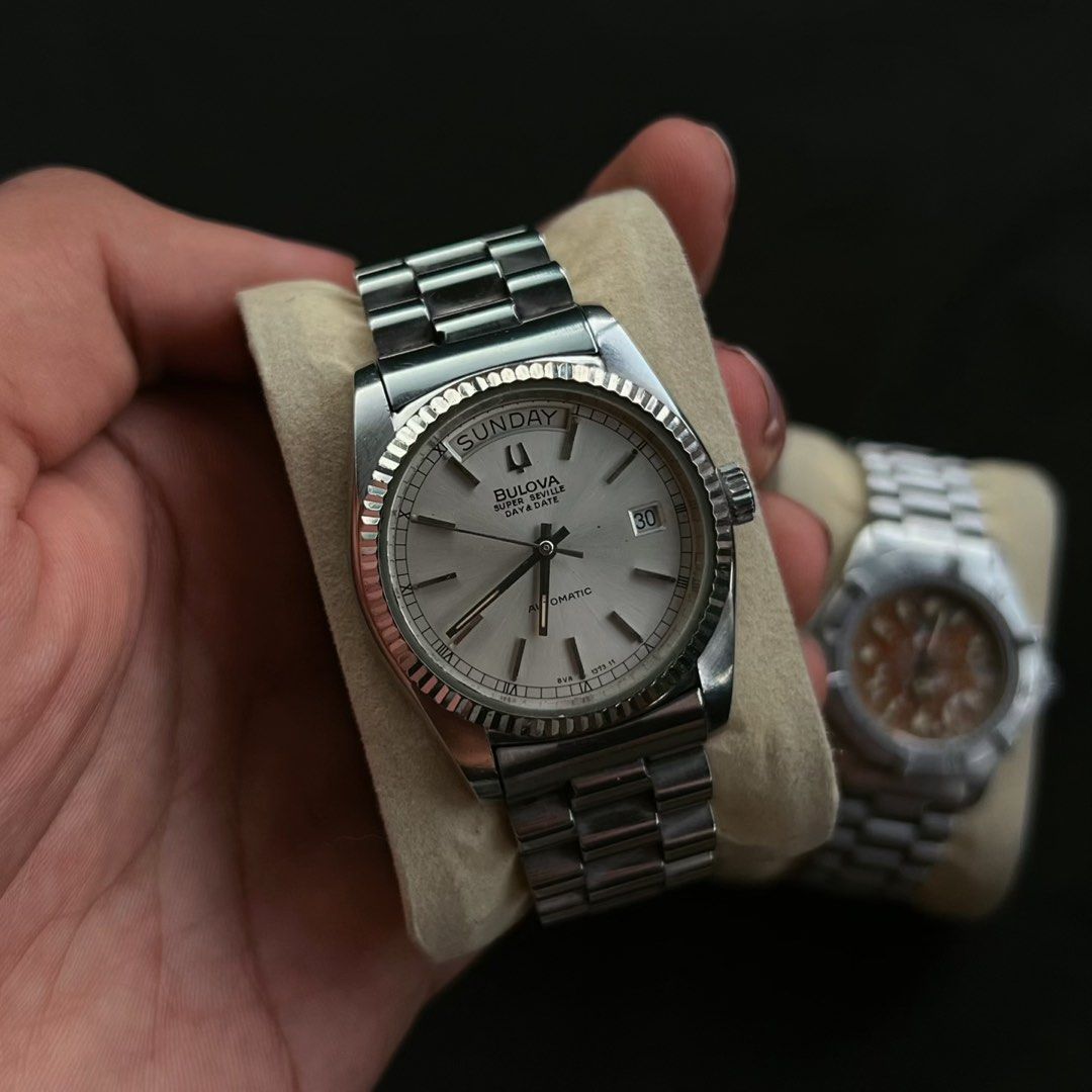 Bulova Super Seville Day & Date Automatic Watch (Category: Luxury Watches) located in Manila. Submitted by marcpimentel2323 (Listing ID 1424419766, Image 2). Description: For sale manila/bulacan loc.
