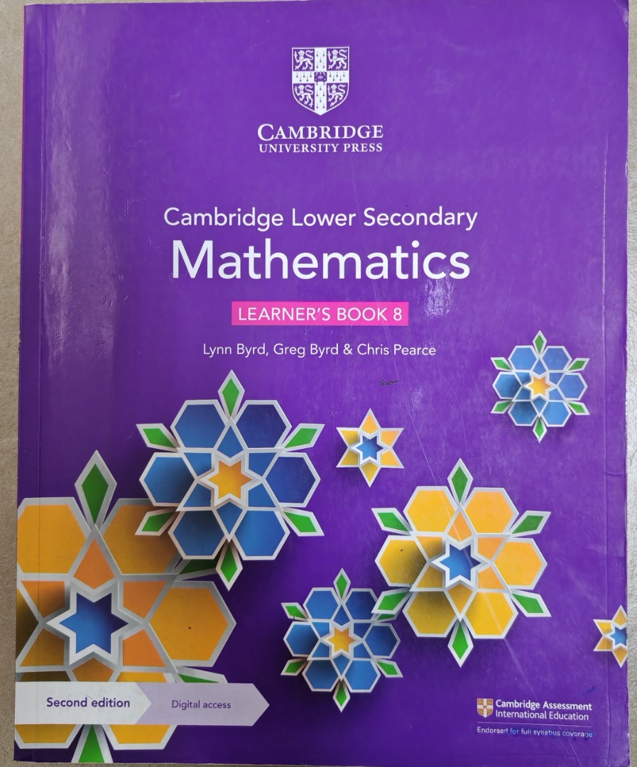 Cambridge Lower Secondary Mathematics Learner's Book 8, Hobbies & Toys ...